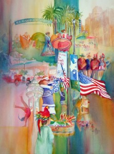 4th of July - watercolor