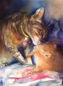 A Mothers Love -  watercolor