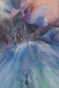 All Atwitter - watercolor