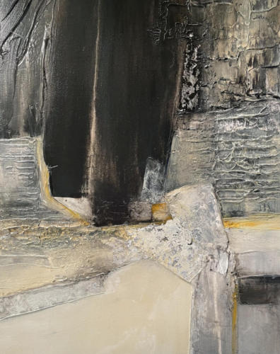 Canyon Night Sky - acrylic/mixed media