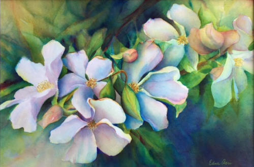 Dance on a Branch - watercolor