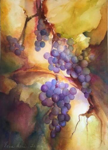 Soon to Harvest, watercolor, 16x20 framed