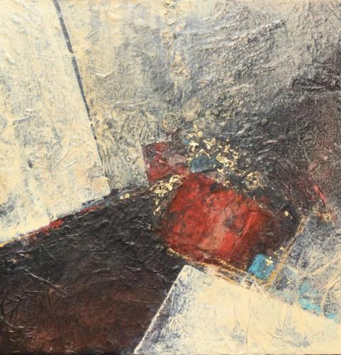 Locked In - acrylic/mixed media