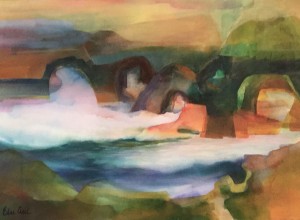 Mendocino Coast - watercolor/acrylic