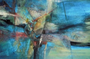 Submerged - watercolor/mixed media